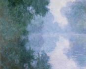 克劳德莫奈 - Arm of the Seine near Giverny in the Fog